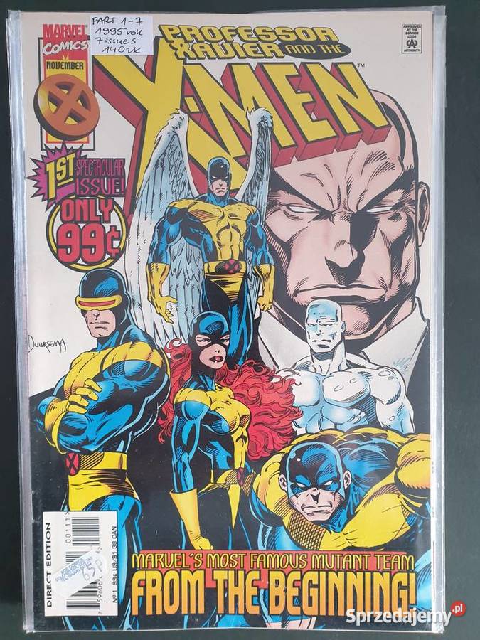 Professor Xavier The XMen 17 7 komiksów Marvel Rok wydania 1995 Komiksy pomorskie Gdynia