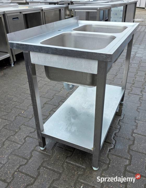 Zlew 2 komorowy z Półką 1006085 M1395 N Nowe Skalmierzyce