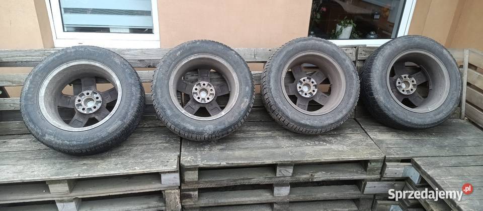 Koła aluminiowe z oponami zimowymi skoda Krzywiń sprzedam