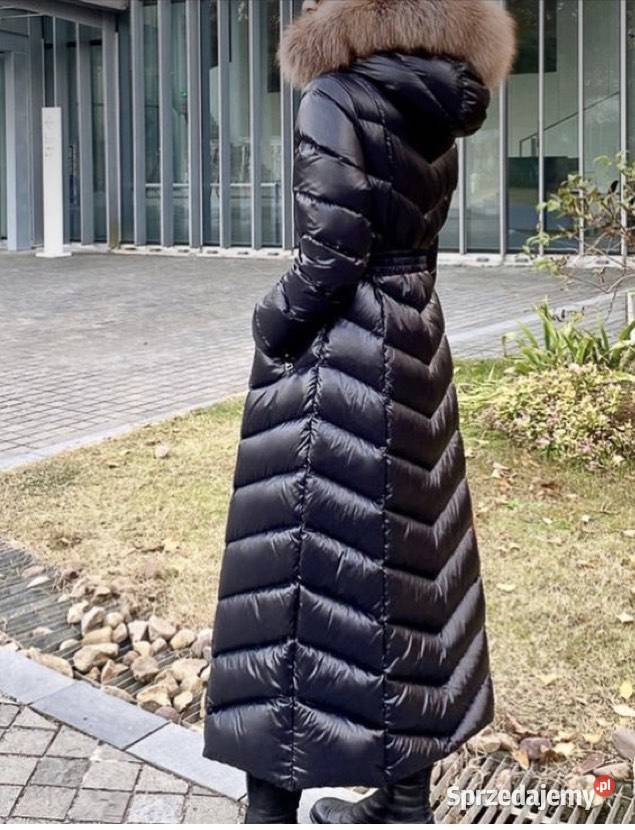 Płaszcz puchowy Moncler czarny Moda i Styl Gdynia