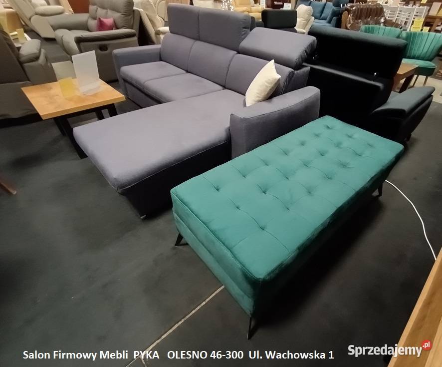 HIT Pufa 140 PIKOWANA z pojemnikiem OUTLET Meble