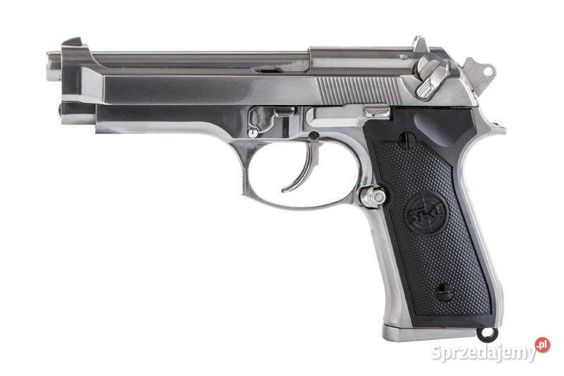 Pistolet GBB SR92 - srebrny (SRC-02-021691) G
