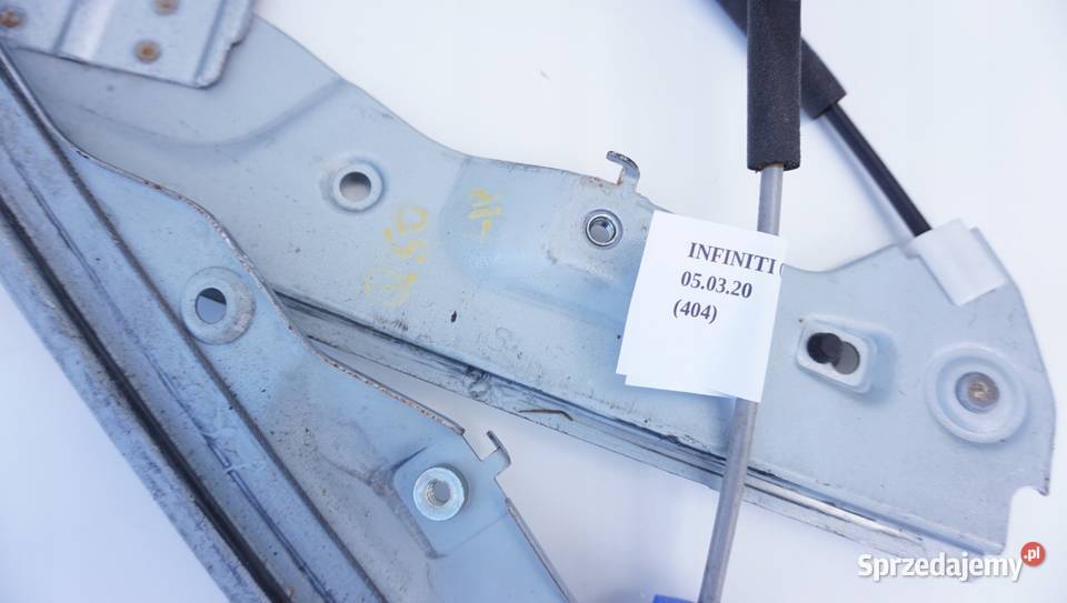 PODNOŚNIK MECHANIZM SZYBY PRZÓD LEWY Q50 Nowy Tomyśl sprzedam