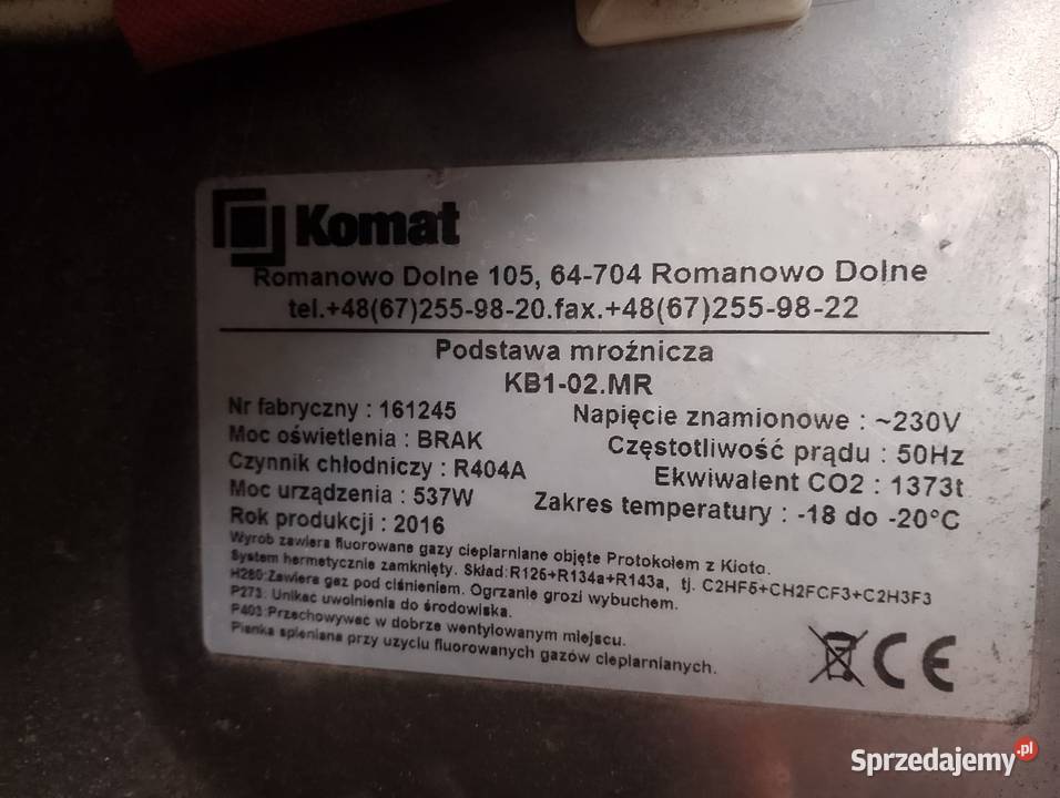 Moduł mroźniczy barowy 2komorowy 4 szuflady dolnośląskie