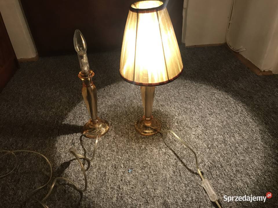 lampki nocne 2 sztuki z abażurami Warszawa