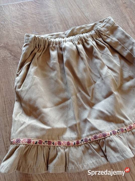 Brązowa spódniczka dziewczynki Hajnówka