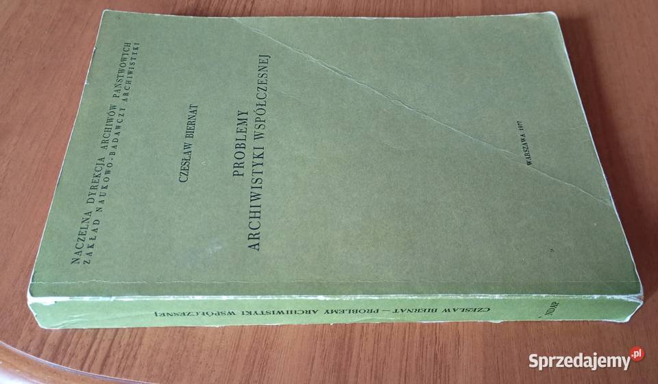 Problemy archiwistyki współczesnej Czesław Gdańsk sprzedam