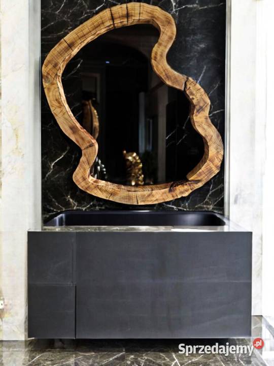 nowoczesne drewniane lustro do łazienki Rzeszów