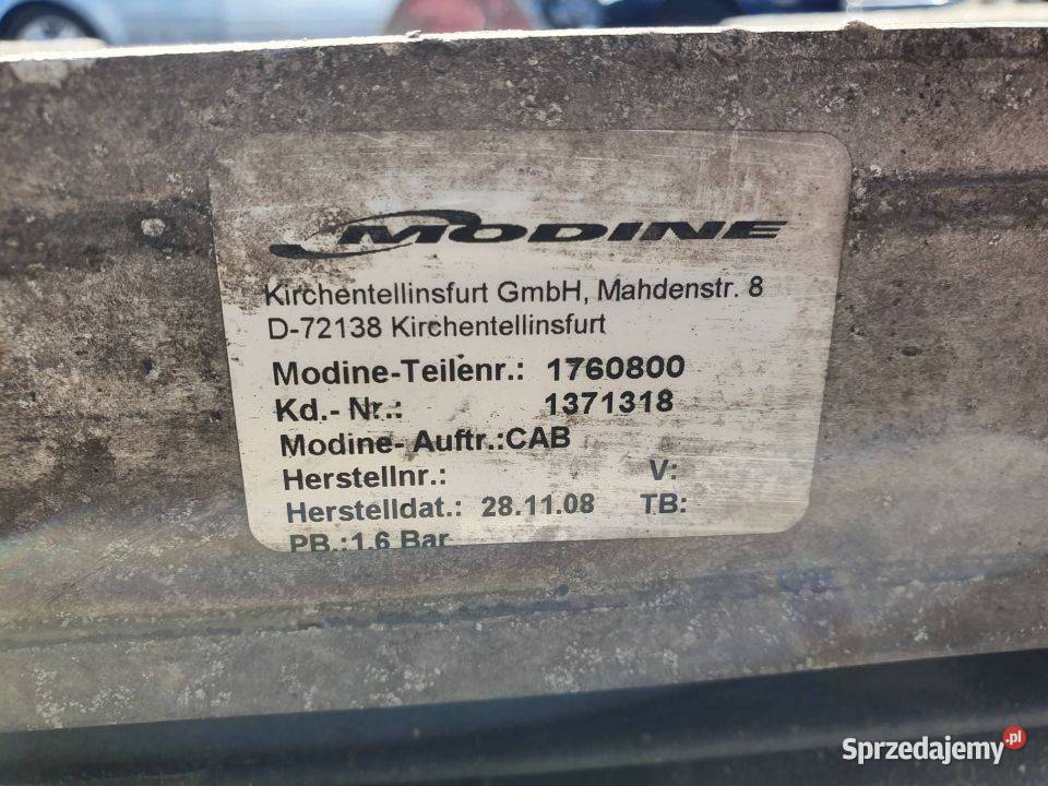 INTERCOOLER DAF CF 65220 1371318 Lipno