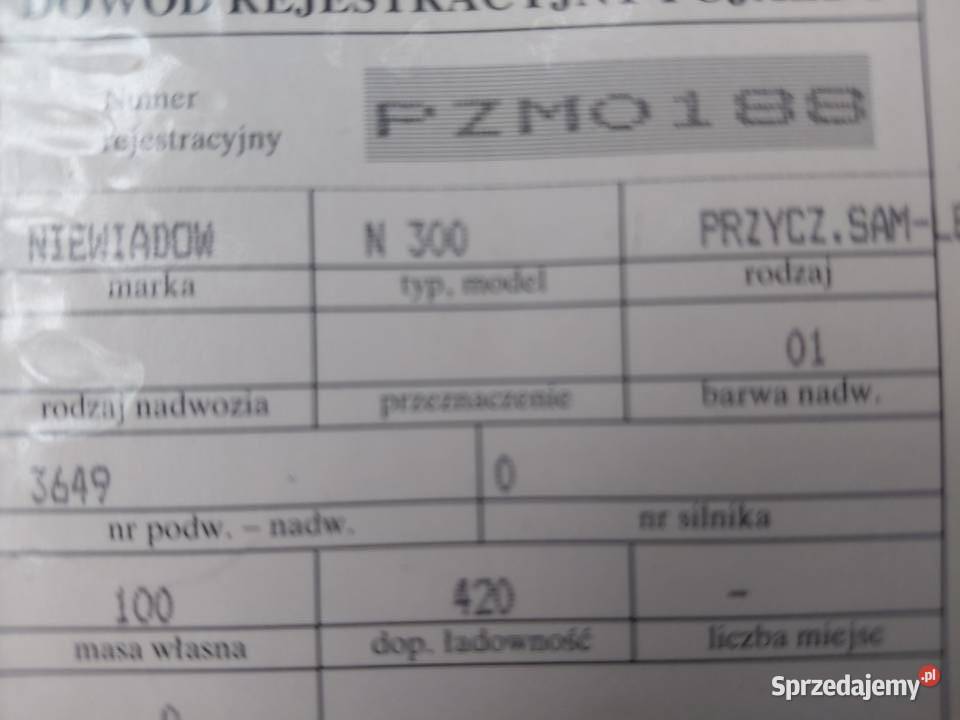 Kolekcjonerska przyczepa lekka N300 Niewiadów