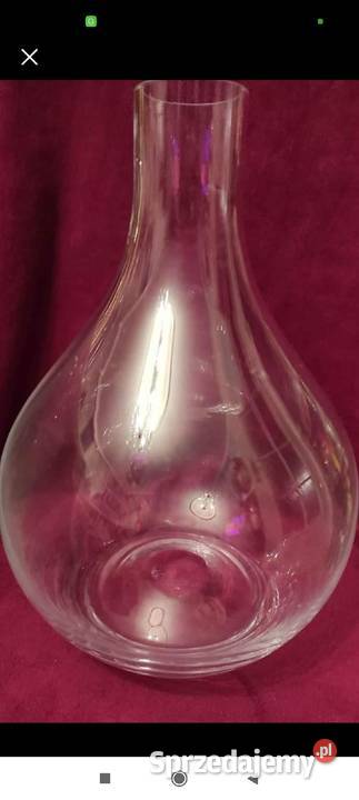 WAZON BUTLA Z GRUBEGO SZKŁA VINTAGE HAND MADE Pabianice