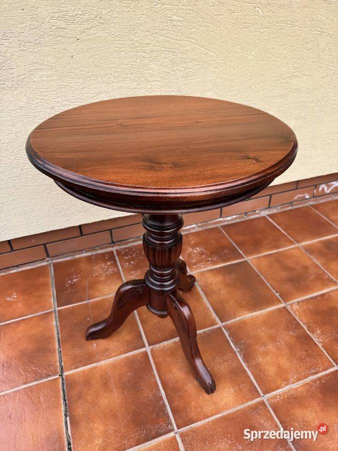 Stolik okrągły stylowy kawowy ława stoliczek Sulbiny