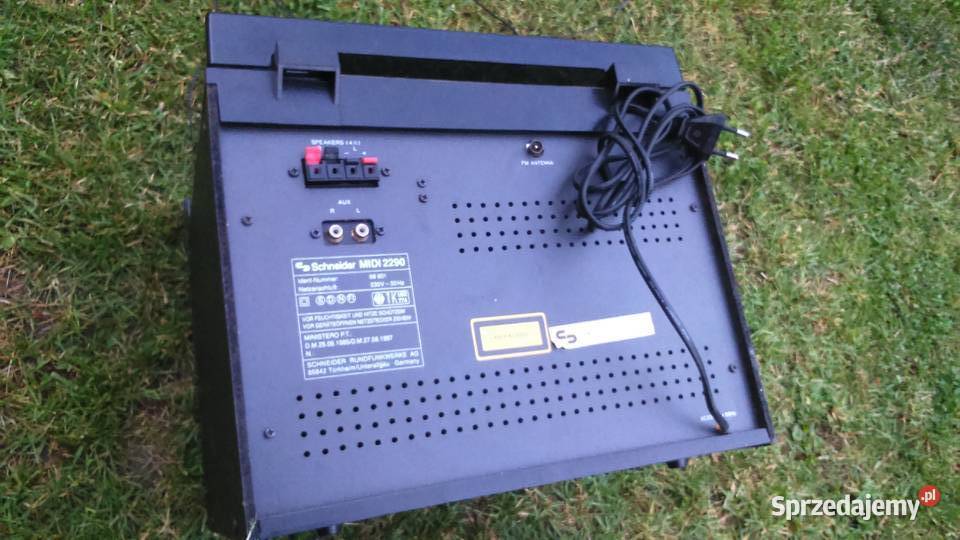 Wieża Schneider Midi 2290LS FM CD kasety Tuszkowo