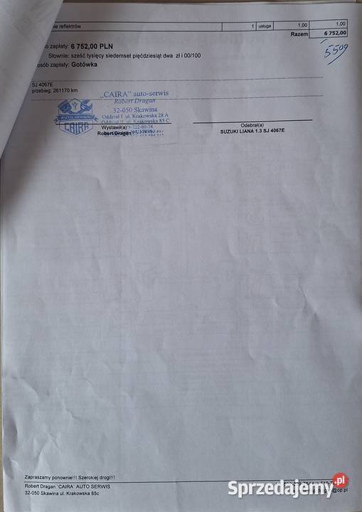 Suzuki Liana 13 benzyna 1.3 Lipowa