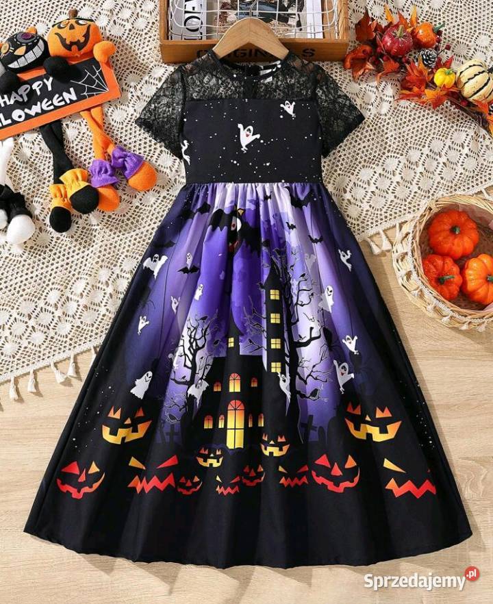 Sukienka Halloween NOWA strój 98 104 110 116 122