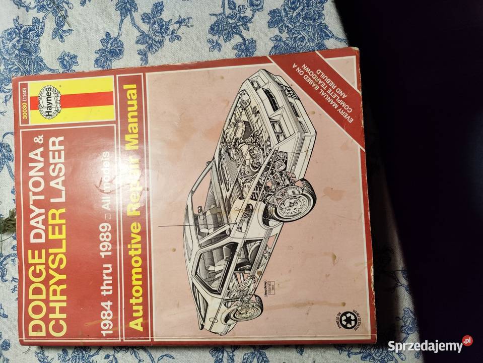 DODGE DAYTONA CHRYSLER LASER książka instrukcja mazowieckie
