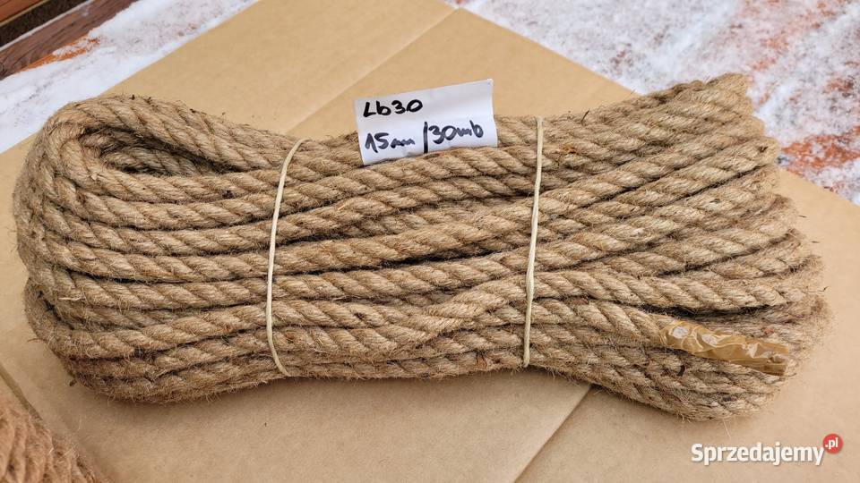 Lina sznur konopnyjutowy 15mmx20mb NAJTANIEJ Szczecin sprzedam