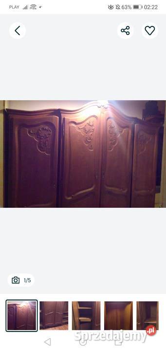 Sprzedam piękną 4 drzwiową dębową solidną szafę Stargard