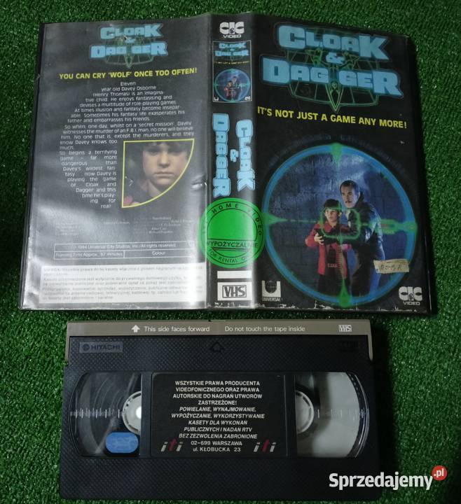 Kaseta VHS film Płaszcz i szpada podkarpackie Rzeszów