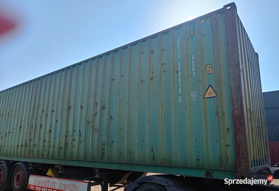 Morski kontener magazynowy 12m40HC Małaszewicze Duże