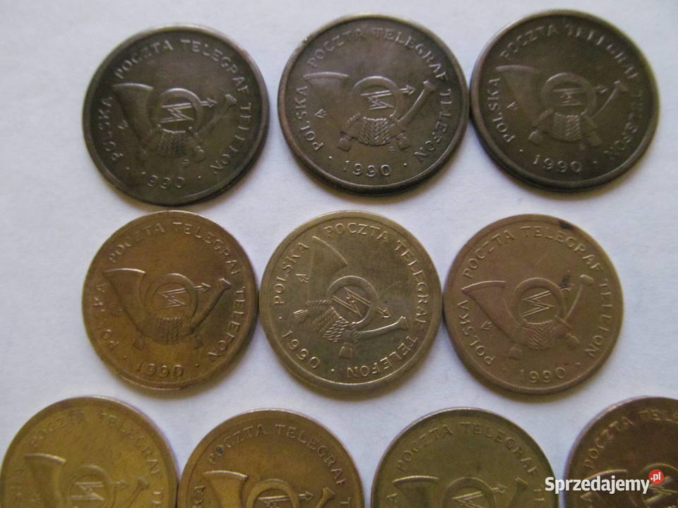 żeton telefoniczny typ A i B zestaw Numizmatyka Lublin