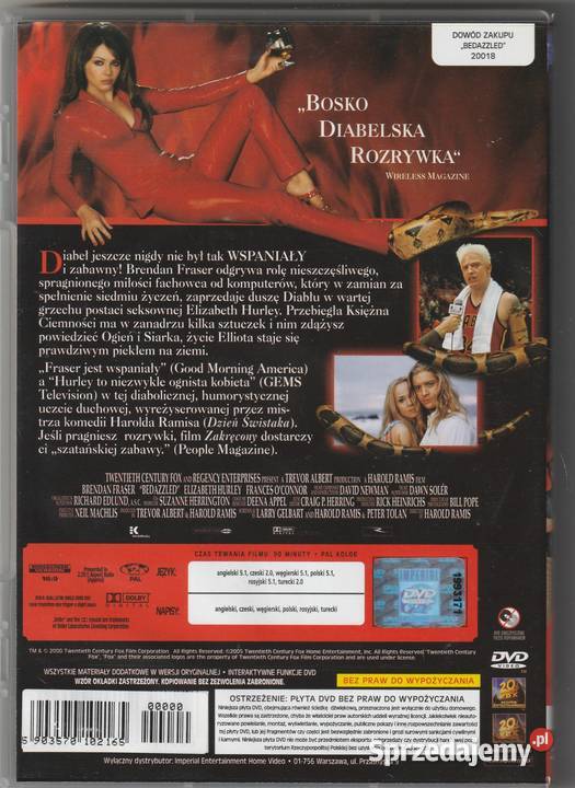 Zakręcony Elizabeth Hurly Lektor DVD Kultura i Rozrywka mazowieckie Pruszków