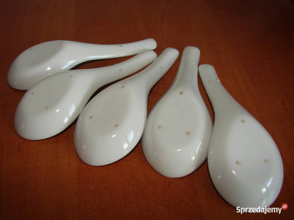 porcelanowa chińska łyżka do zupy pomorskie Pruszcz Gdański