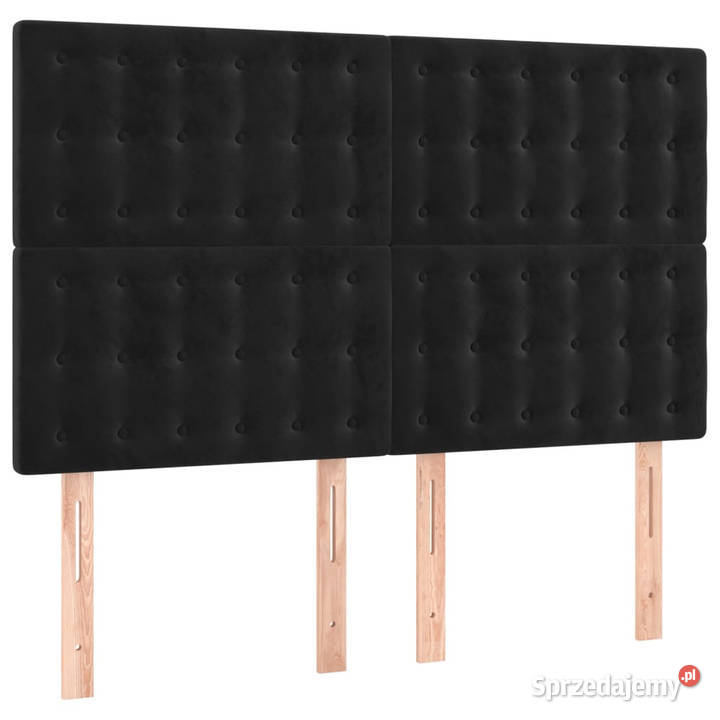 Zagłówek do łóżka z LED czarny 144x5x118128 Warszawa sprzedam