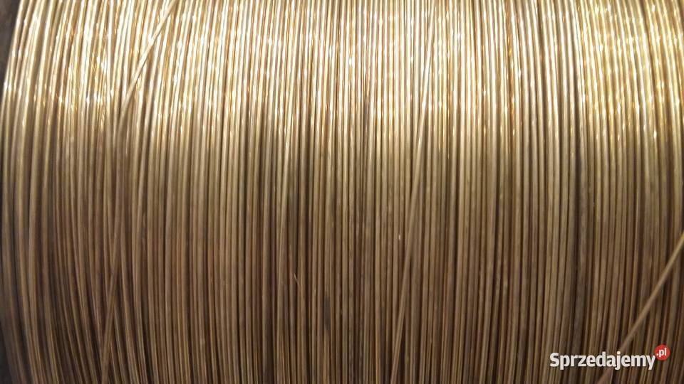 Mosiądz Drut Mosiężny kolor złota fi 08 mm 50m sprzedam