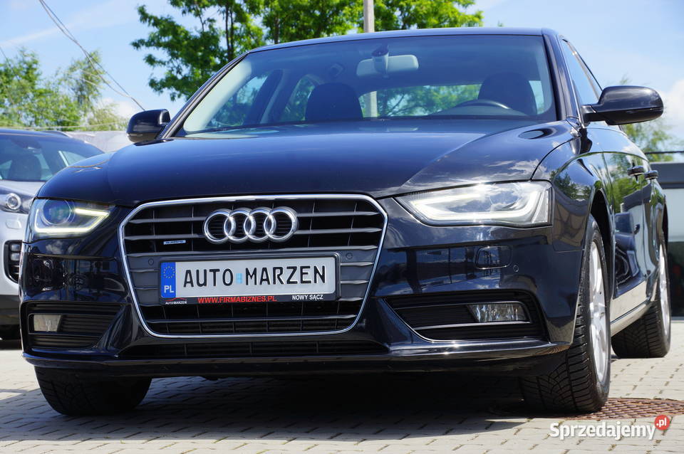 Audi A4 20 TDI CR 177 4x4 Lift Navi Biksenon LED wielofunkcyjna kierownica Nowy Sącz