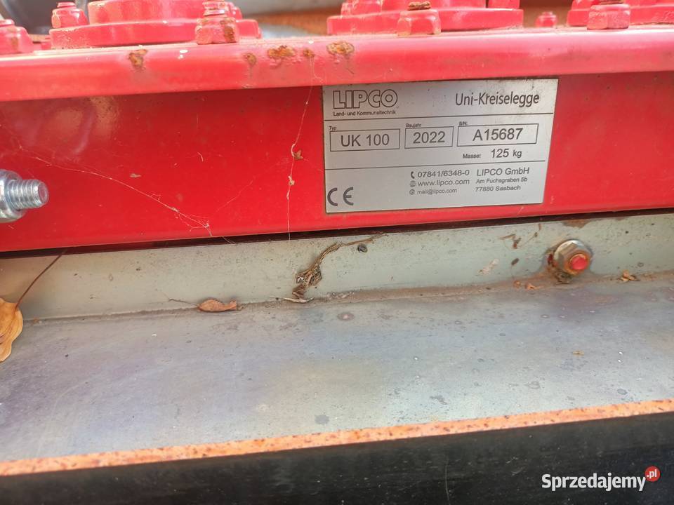 Brona Wirnikowa LIPCU UK 100 Glebogryzarka Pabianice sprzedam