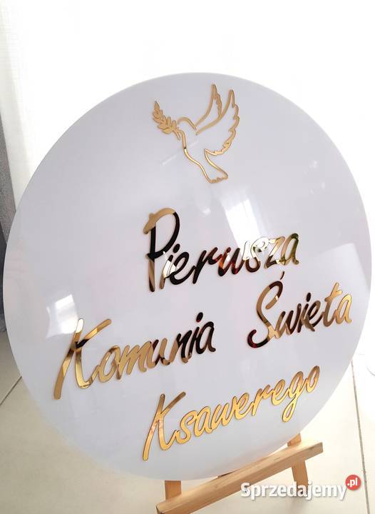 Dekoracja na komunię tablica śląskie Częstochowa sprzedam