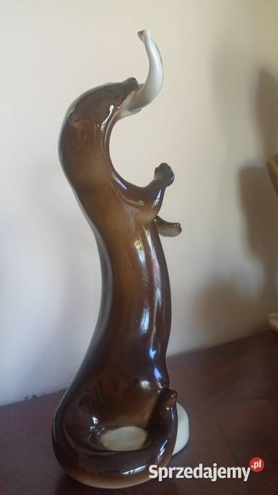 Wydra z rybą figurka Łomonosow Gdańsk