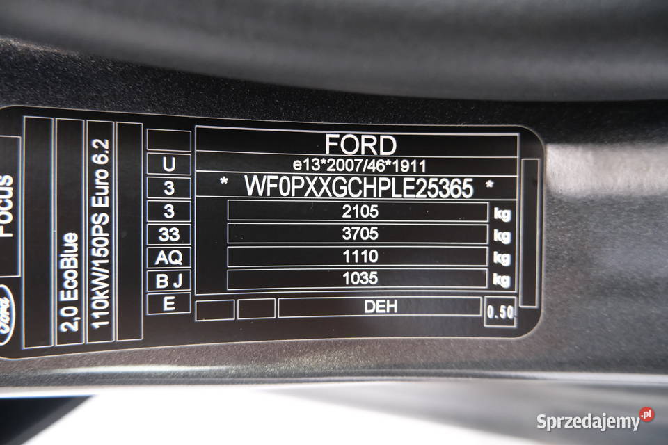 FORD FOCUS 2021 199700 ccm 150 1997cm3 Warszawa