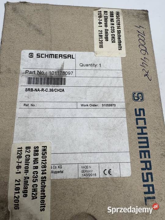 Schmersal SRBNARC35CH2A 101178097 Safety Relay Pozostałe mazowieckie