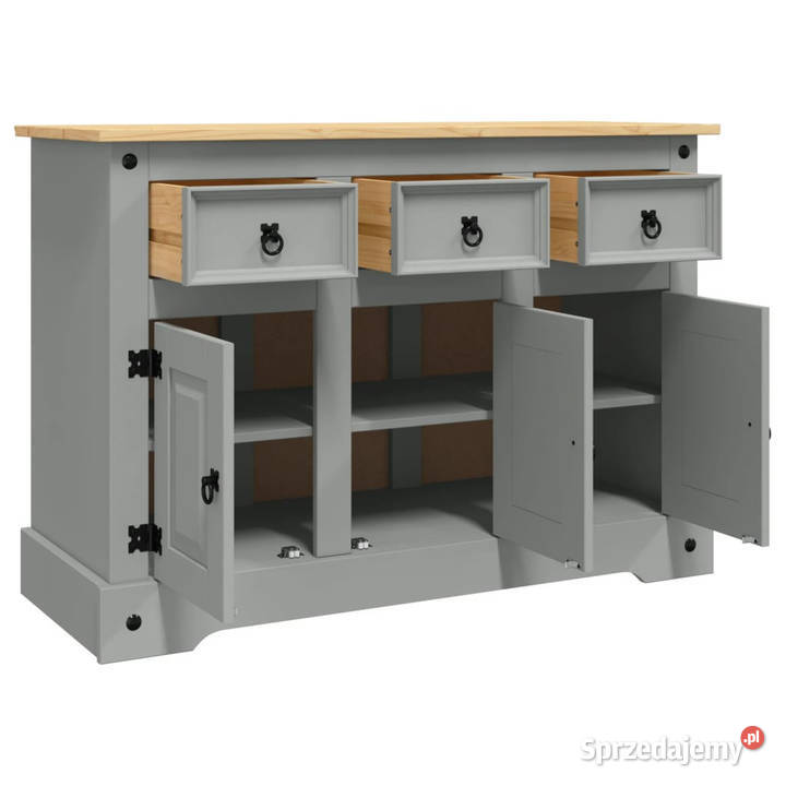 Szafka Corona szara 112x43x78 drewno sosny Warszawa