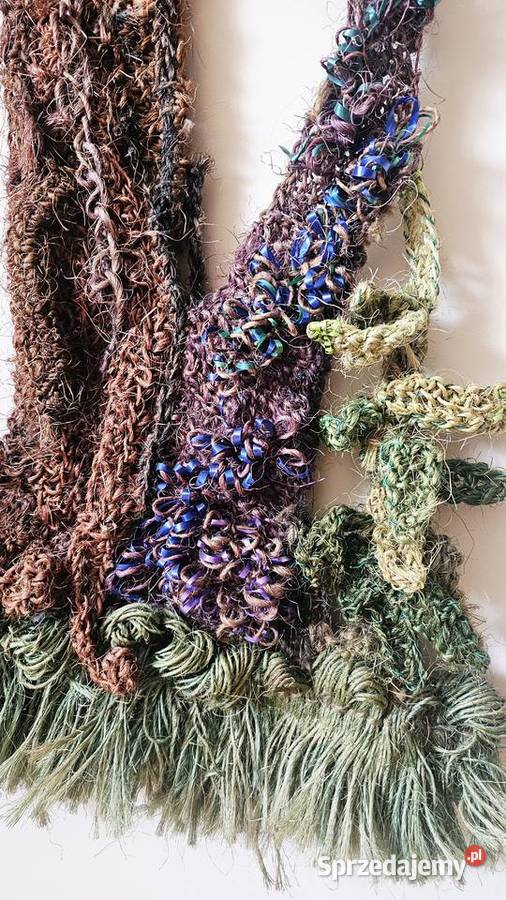 Baśniowy las tkanina artystyczna Irena Kraków