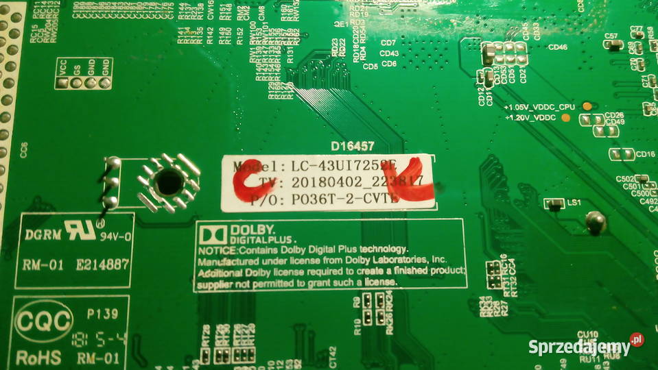 SHARP LC 43UI7252E czesci łódzkie Łódź sprzedam