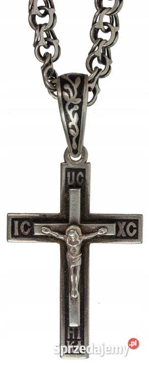 Krzyżyk na łańcuszku srebro k XX w Ukraina K95 Warszawa