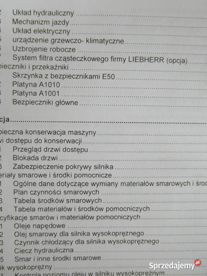 dtr instrukcja obsługi koparka liebherr r916 i Szczecin