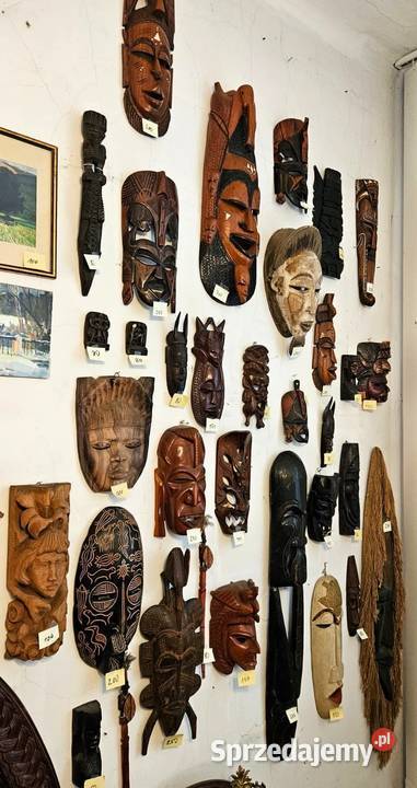 Kolekcja figury rzeźby maski Pozostałe Łódź