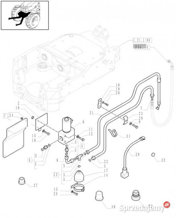 Holland T6010 T6090 T6070 Hydroakumulator 075l Jastrzębniki