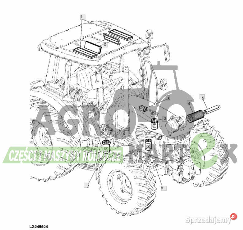 SJ14288 AL175727 SJ14010 SJ14011 ZESTAW FILTRÓW Wichrów