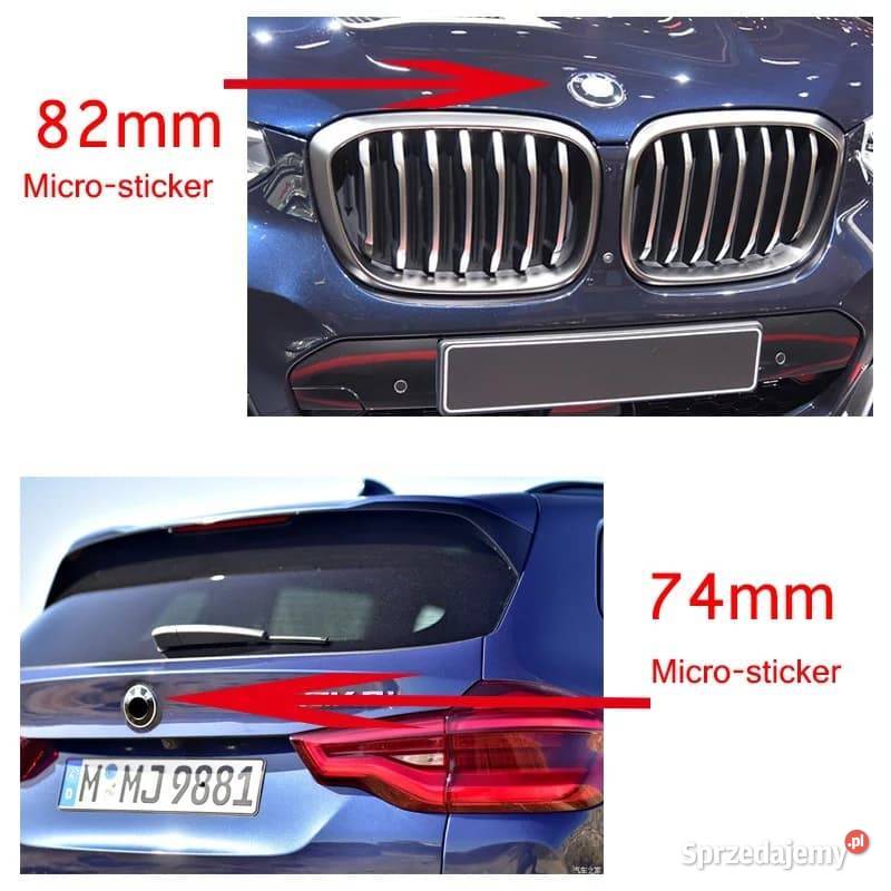 Nowy Znaczek EMBLEMAT Tył Logo BMW 74mm Poznań