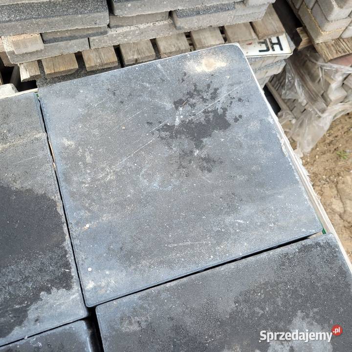 Płytka chodnikowa 40x40 grafit 55 podlaskie Hryniewicze