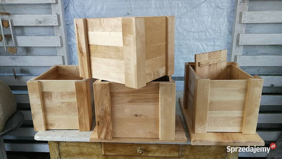 Skrzynka na drewno skrzynka na winyle donica Radków