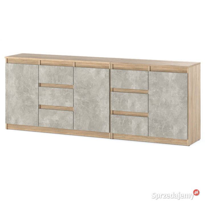 Komoda Duża Do Salonu Z 6 Szufladami Młodzieżowa Elbląg