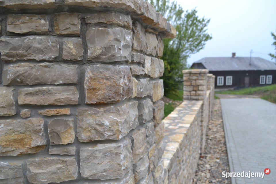 Ogrodzenia z kamienia Mury z kamienia Kamień Olkusz sprzedam