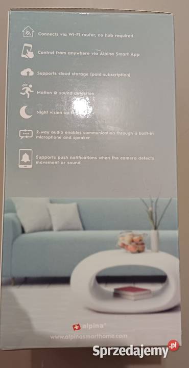 Kamera wewnętrzna Smart Home Wifi Camera ALPINA Nądnia