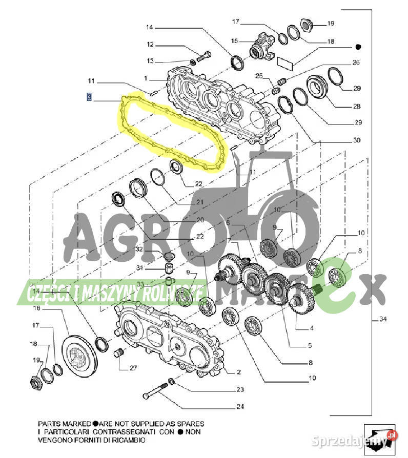 76086296 USZCZELKA CNH sprzedam